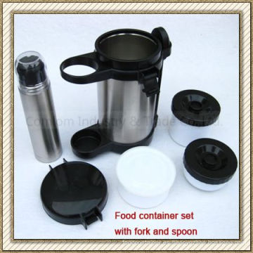 Conjunto de contenedor de comida con tenedor y cuchara (CL1C-J150M)